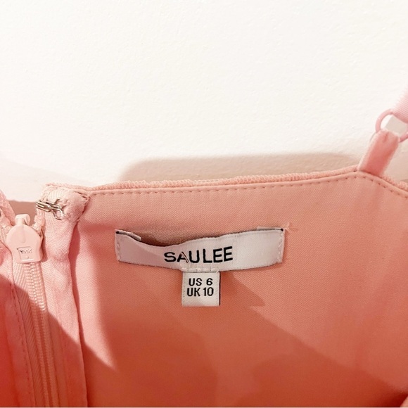 Sau Lee Revolve Selina Tulle Bustier Midi Ballerina Dress in Pink & Blush size 6 - Picture 6 of 7